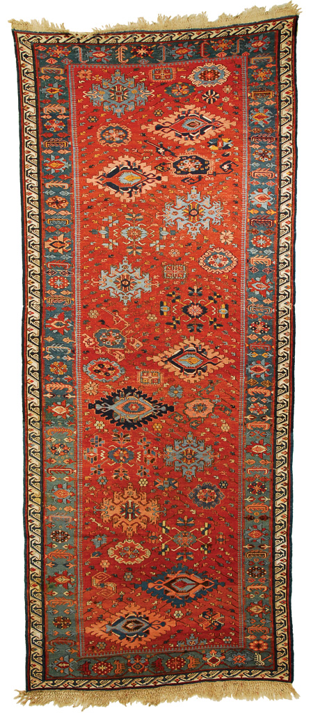 Appraisal: SOUMAC LONG RUG Caucasus circa feet x feet inches Condition