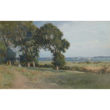 Appraisal: Wilfred Williams Ball British - Calshot Castle from a Distance