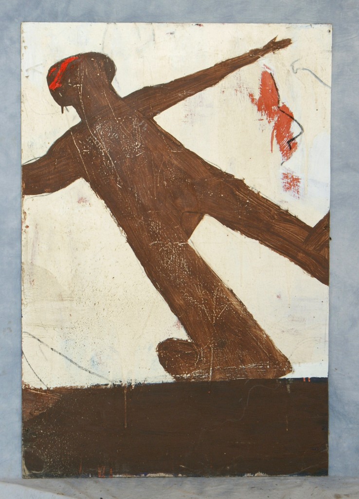 Appraisal: Tom Bostelle American PA - mixed media on lauan man