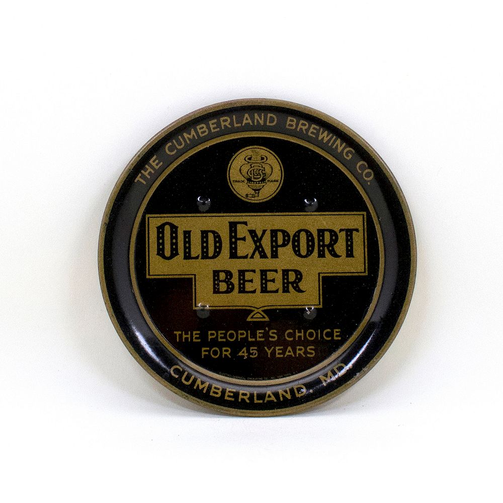 Appraisal: Old Export Beer Cumberland Tip Tray Reference n a Brewery