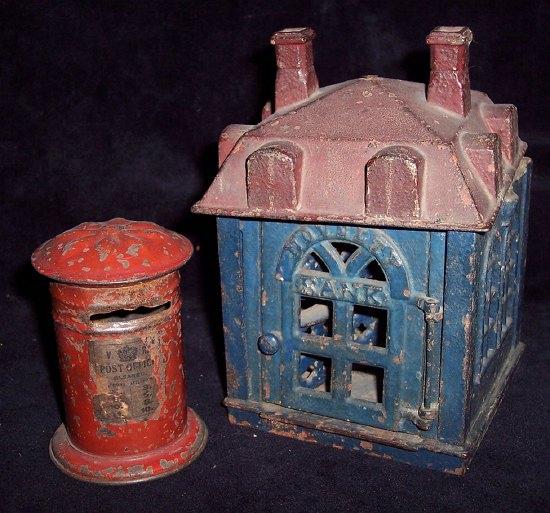 Appraisal: A cast iron Novelty Bank money box modelled as a