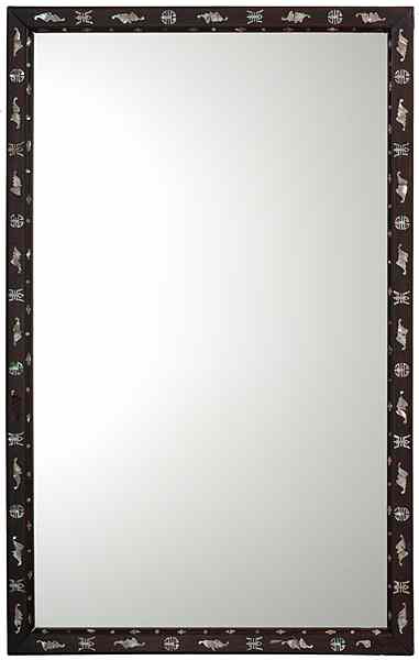 Appraisal: Chinese Export Inlaid Mirror Chinese A mirror with inlaid mother-of-pearl