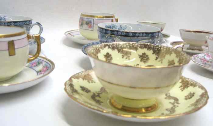 Appraisal: COLLECTION OF NINETEEN SETS OF ENGLISH BONE AND OTHER CHINA