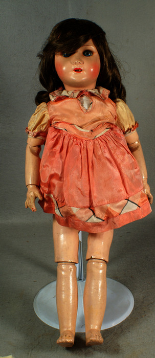 Appraisal: French composition jointed body doll Paris on neck Estimate -