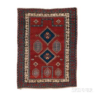 Appraisal: Kazak Prayer Rug Southern Caucasus c ft in x ft