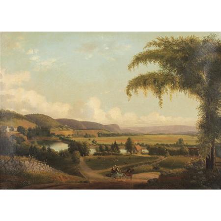 Appraisal: Albion Harris Bicknell American - View Near Deerfield Estimate -