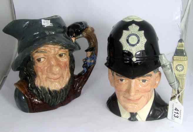 Appraisal: Royal Doulton Large Character Jugs London Bobby D seconds and