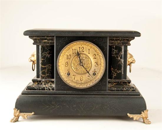 Appraisal: Ingraham Regent Clock wooden case day time and strike H