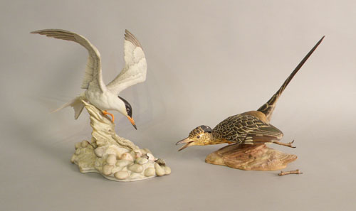 Appraisal: Boehm Common tern figure h together with a roadrunner h