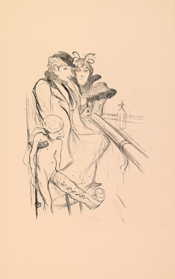 Appraisal: HENRI TOULOUSE-LAUTREC Eros Vann Lithograph on cream wove paper x