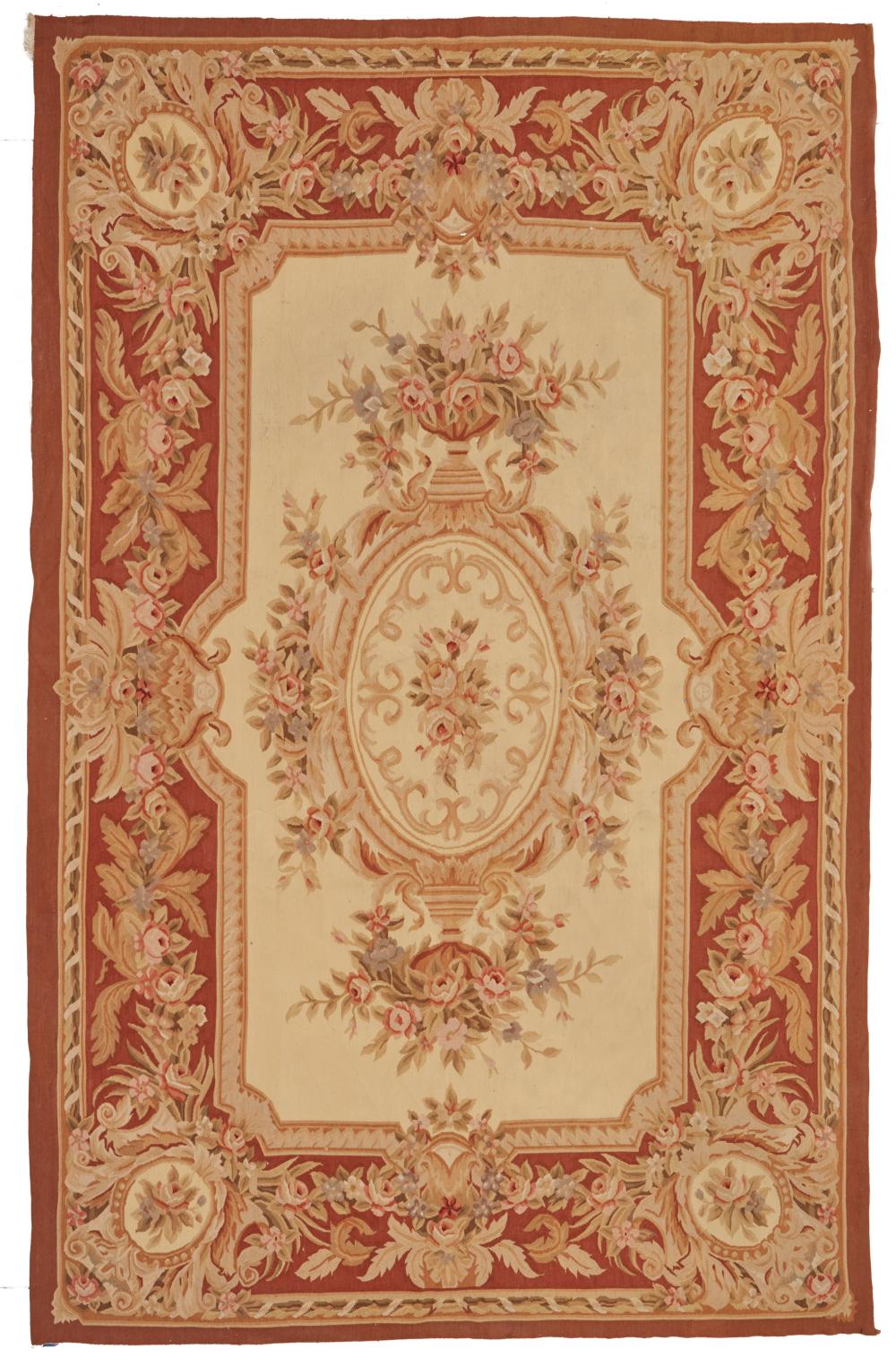 Appraisal: An Aubusson area rug th Century The wool rug with