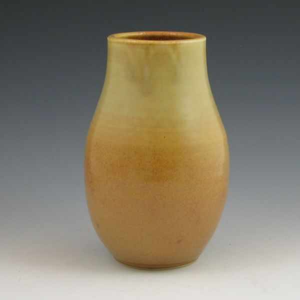 Appraisal: Seiz Pottery Arts Crafts vase by John Seiz in mustard