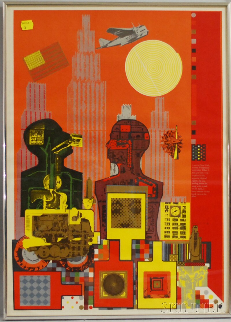 Appraisal: Sir Eduardo Paolozzi British - Wittgenstein In New York from