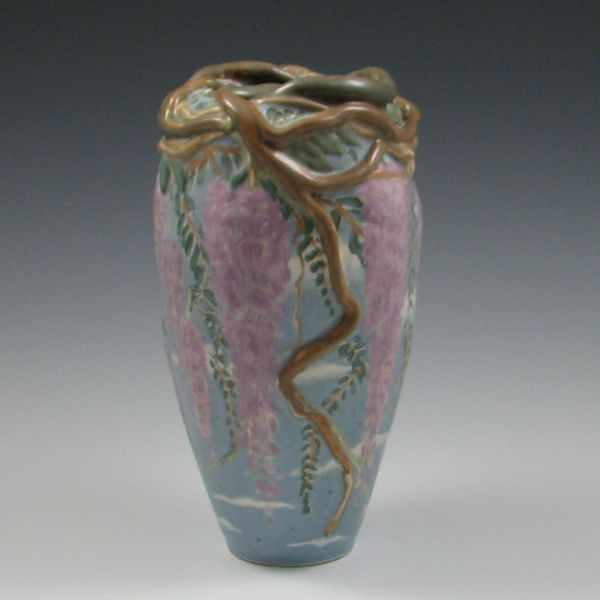 Appraisal: Tim Eberhardt Wisteria Vase marked hand scripted Tim Eberhardt St