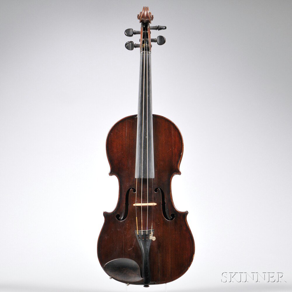 Appraisal: Violin School of D Nicolas length of back mm Estimate