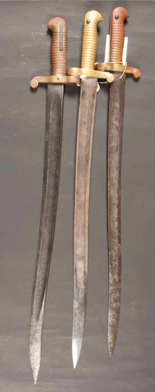 Appraisal: Three bayonets one marked ''Collins Co Hartford Conn '' and