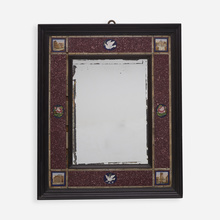 Appraisal: Italian MICROMOSAIC FRAME th centurystone wood glass porphyry marble h