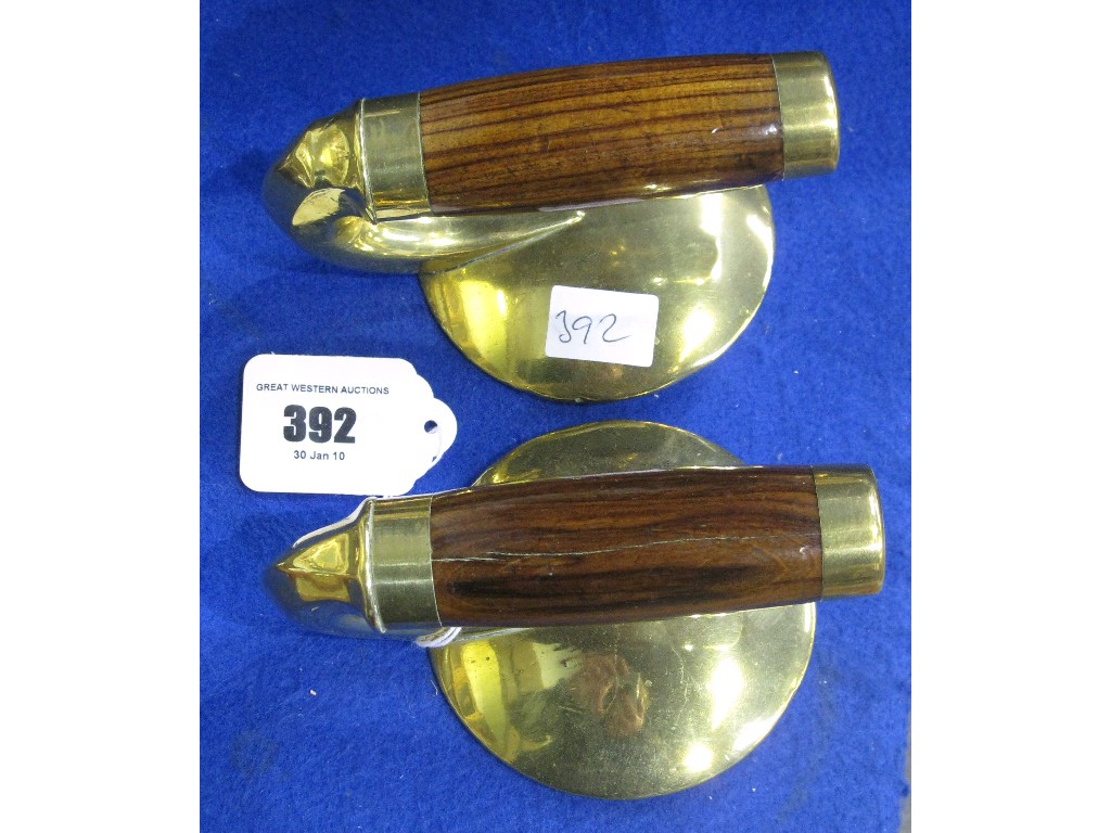 Appraisal: Pair of curling stone handles