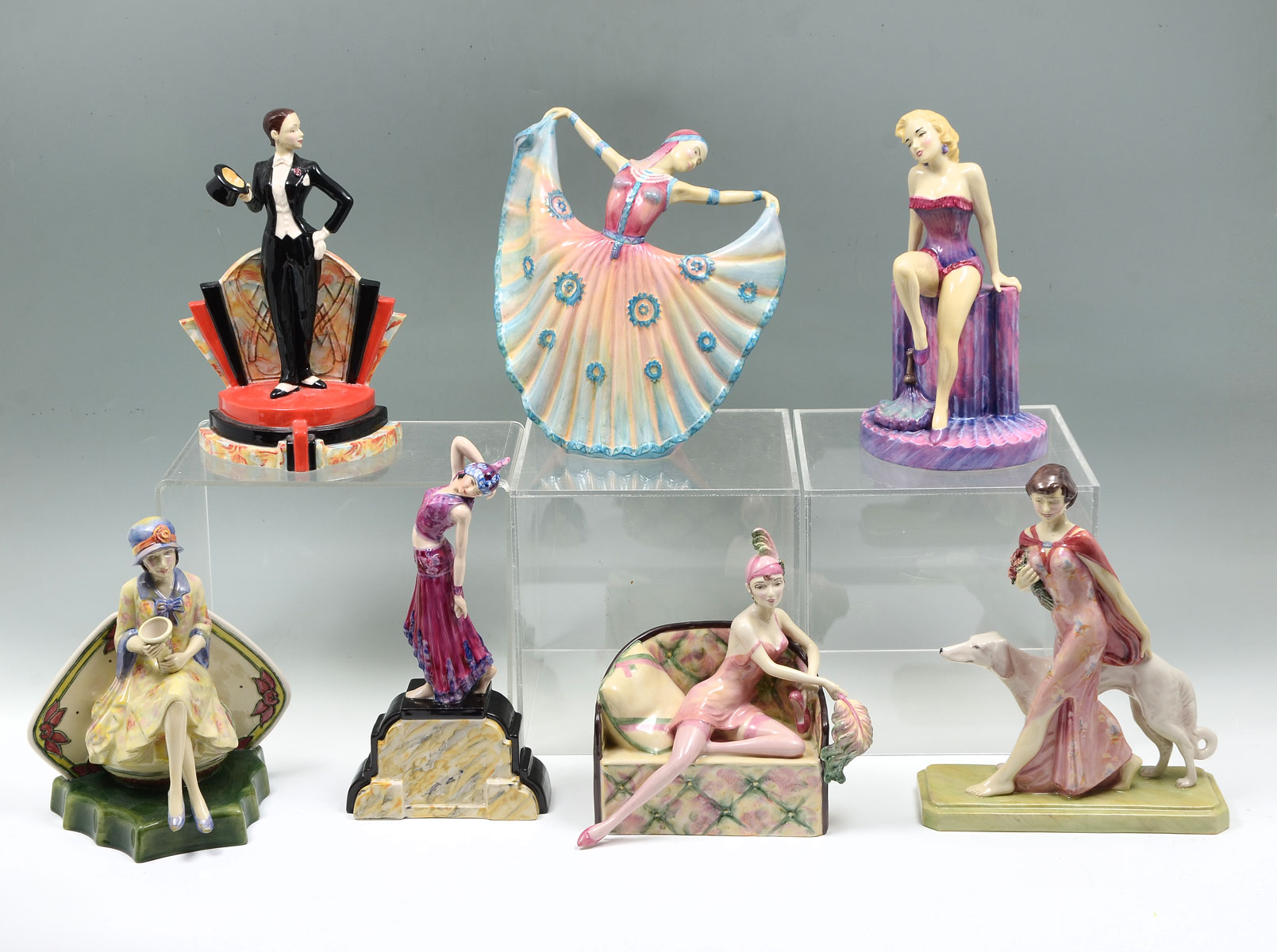 Appraisal: PC KEVIN FRANCES FIGURINES ''Bloomsbury Bo Second in the Pretty