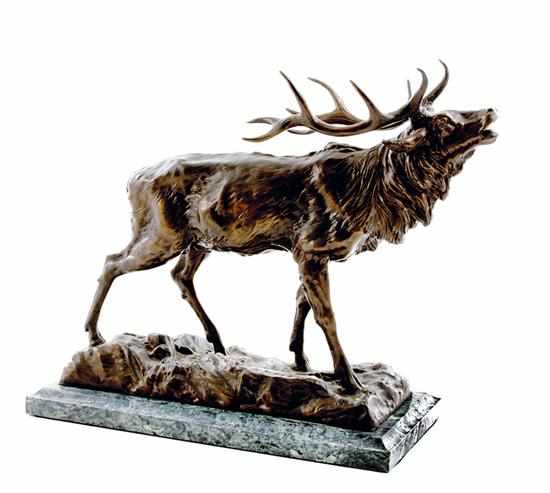 Appraisal: P J Mene after French - MAJESTIC ELK bronze with