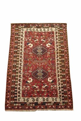 Appraisal: A Shiraz rug Fars area south west Persia modern x