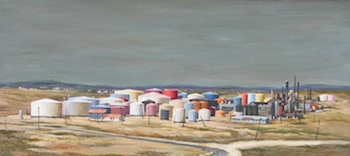 Appraisal: Elmer Ladislaw Novotny American - Cheyenne Wyoming Plant Acrylic on