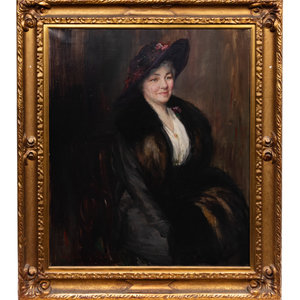 Appraisal: Wayman E Adams American - Portrait of Mrs Albert E