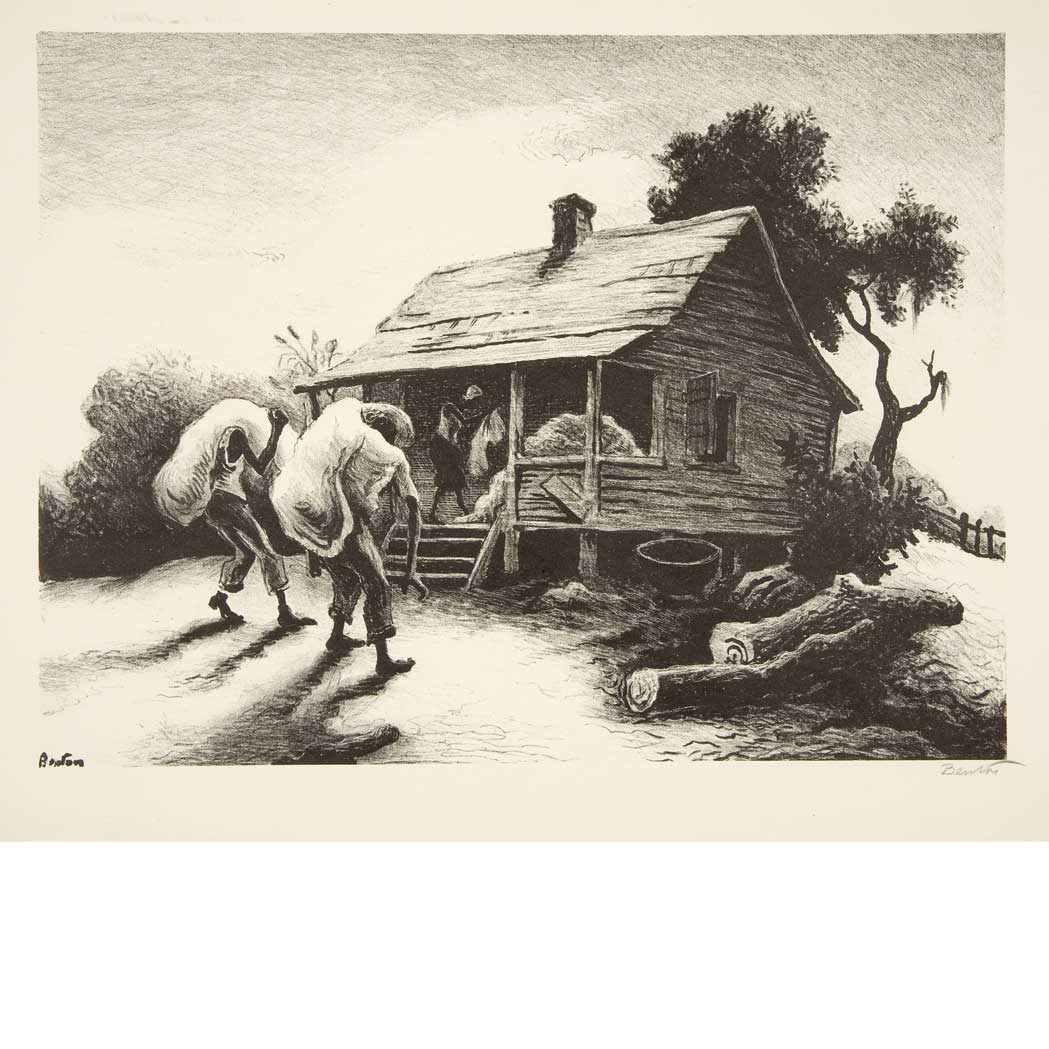 Appraisal: Thomas Hart Benton - BACK FROM THE FIELDS FATH Lithograph