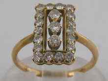 Appraisal: A yellow metal tests carat gold diamond ring