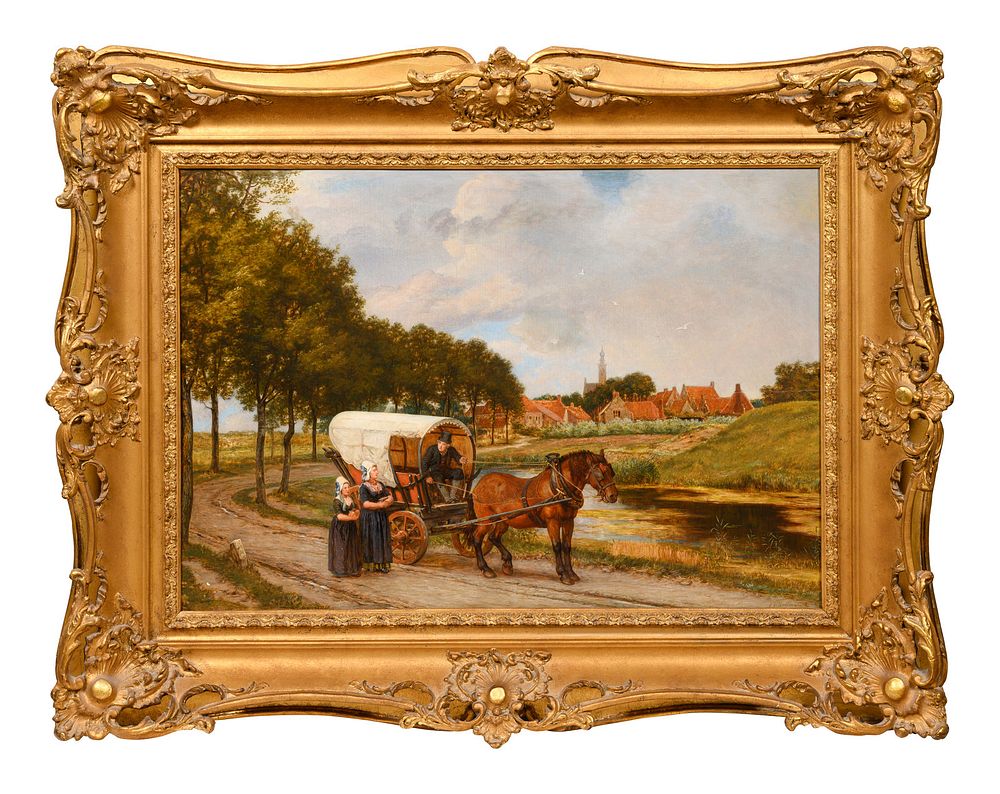 Appraisal: John Hodgson English - John Hodgson English - Village Scene