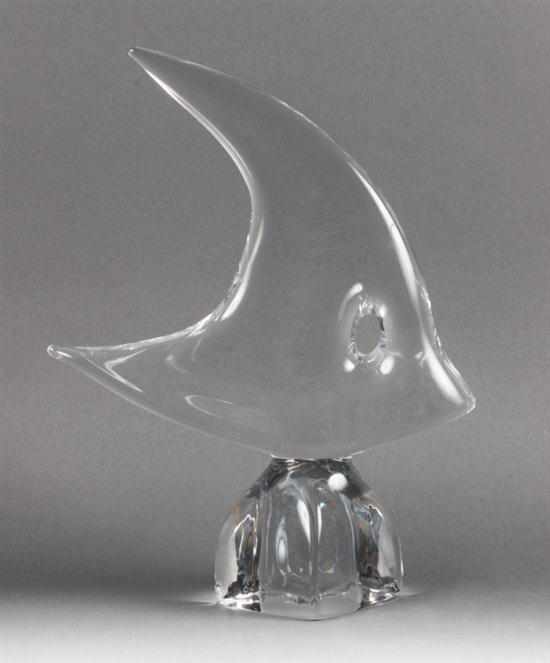 Appraisal: Daum France blown crystal angel fish inscribed ''Daum France ''