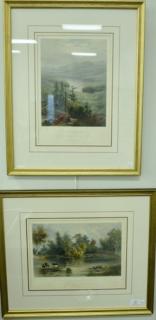 Appraisal: Set of five colored lithographs including St Mary St Joseph