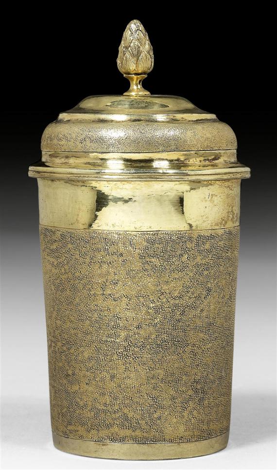 Appraisal: VERMEIL BEAKER WITH LID Zurich nd half of the th