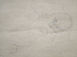 Appraisal: European School early th century- Portrait of a baby in