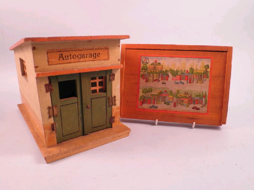 Appraisal: A set of painted wooden mid thC building blocks and