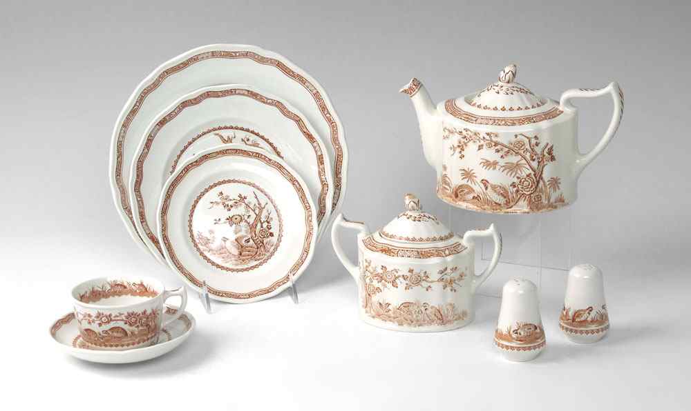 Appraisal: MASON'S FURNIVALS QUAIL PATTERN CHINA SERVICE Approx pieces in the