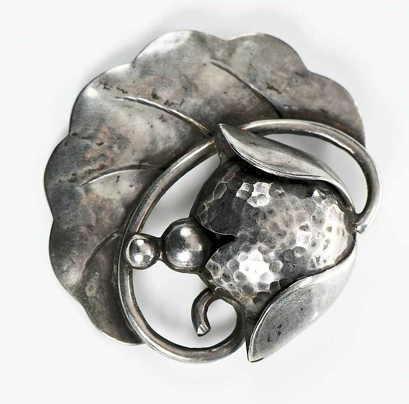 Appraisal: Georg Jensen Sterling Brooch design Joan Polsdorfer - x -