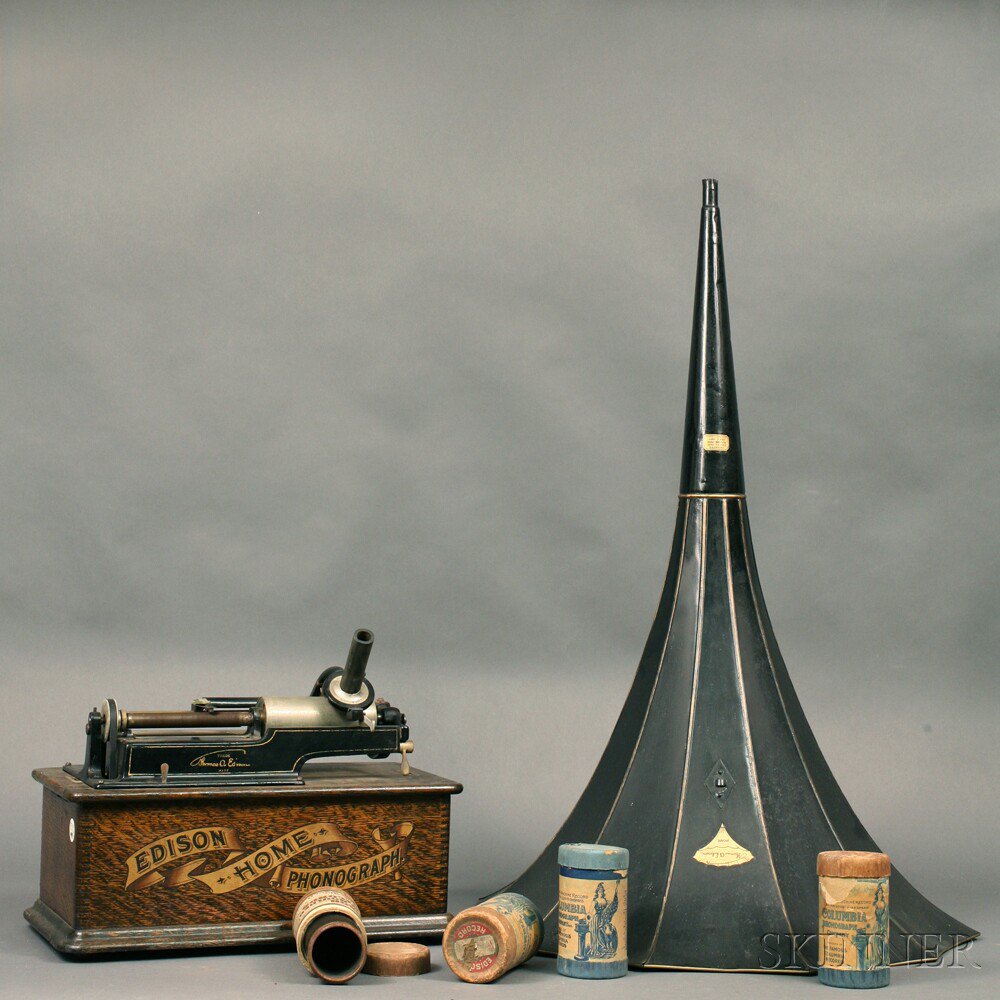 Appraisal: Edison Home Phonograph Model D c with a black and