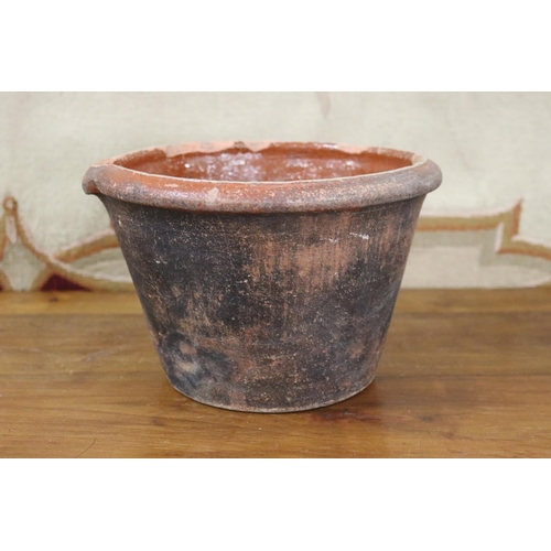 Appraisal: French glazed stoneware bowl approx cm H x cm dia