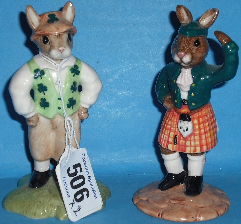 Appraisal: Royal Doulton Bunnykins figure Irishman DB and Scotsman DB both