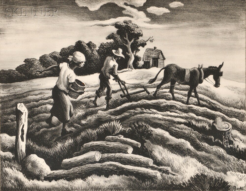 Appraisal: Thomas Hart Benton American - Planting edition of published by