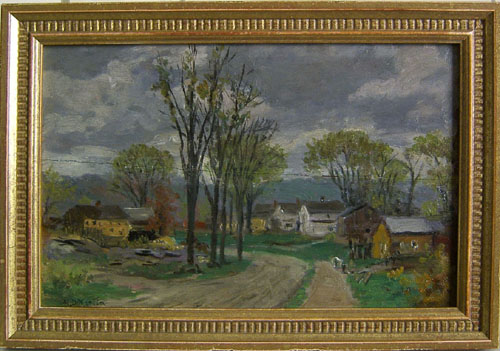 Appraisal: Oil on board landscape bearing signature H D Martin and