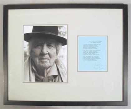 Appraisal: piece Photograph Signed Graves Robert Silver Print approx x inches