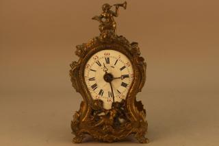 Appraisal: th Century French Bronze Carriage Clock th Century French Bronze