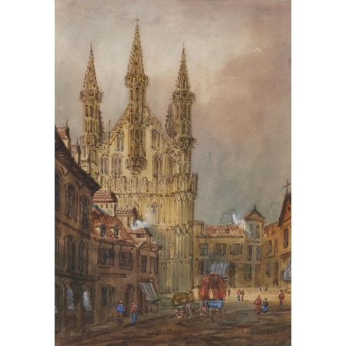 Appraisal: E Nevil Fl late th c - Louvain signed and