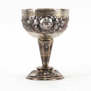 Appraisal: Antique German Judaica Silver Kiddush Cup Antique German Judaica Silver