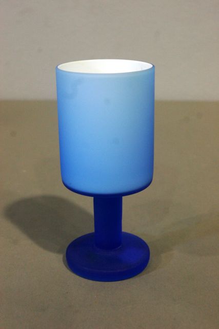 Appraisal: A Carlo Moretti opacified glass for Murano with graduating blue