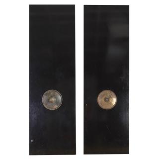 Appraisal: Emile-Jacques Ruhlmann silvered bronze door handle Circa together with matching