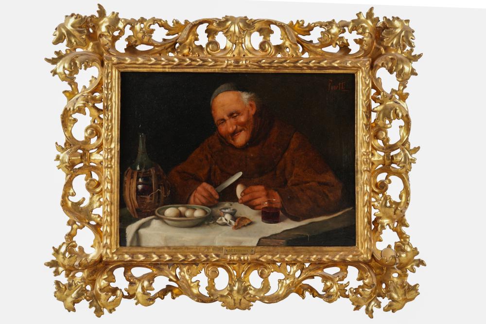 Appraisal: CONTINENTAL SCHOOL PORTRAIT OF A MANoil on canvas signed upper