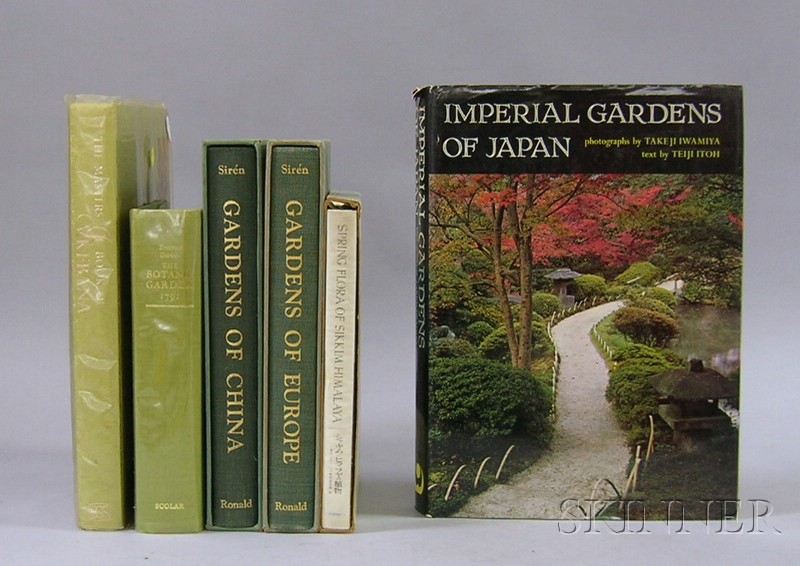 Appraisal: Six Titles Related to Asian Gardens and Flower Design